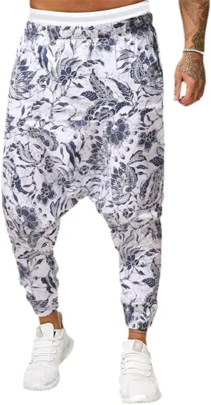 AAPAH Men Baggy Harem Pants Hip-hop Women Wide Leg Trousers Male Casual Long Pantalones Hombre