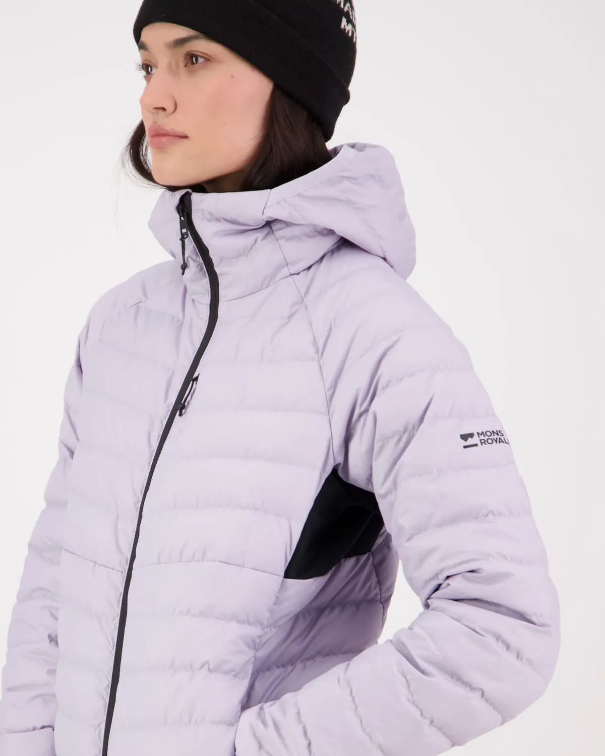 Atmos Wool x Down Insulated Hood - Light Thistle