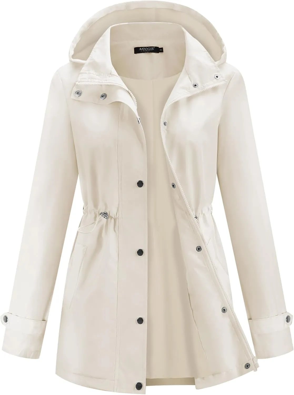 Avoogue Rain Jacket for Women Waterproof Lightweight Hooded Raincoat for Hiking Travel Outdoor
