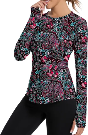 Avoogue Women UPF 50  UV Shirts Long Sleeve with Thumb Holes Workout Sun Shirt Quick Dry Athletic Hiking Running Tops