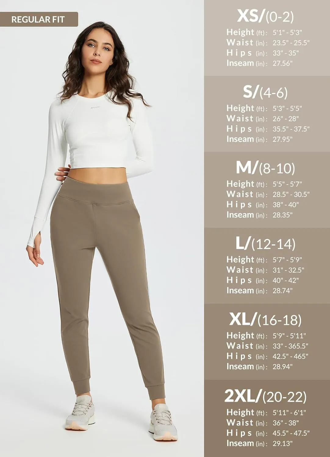 baleaf Women's Fleece Lined Joggers Water Resistant Thermal Hiking Pants Sweatpants Track Pants Winter Clothes Running Gear