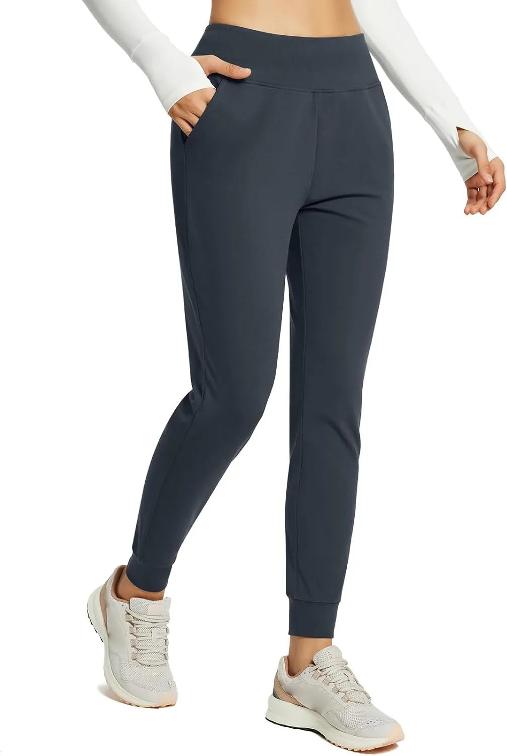 baleaf Women's Fleece Lined Joggers Water Resistant Thermal Hiking Pants Sweatpants Track Pants Winter Clothes Running Gear