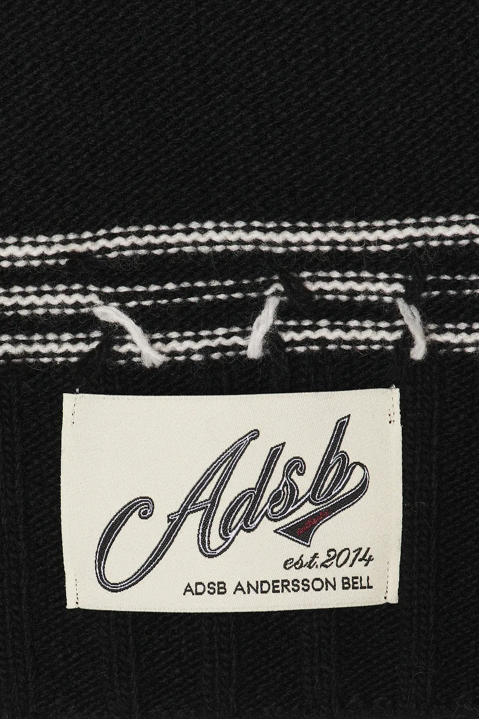 B&W Stripe Polo Sweater