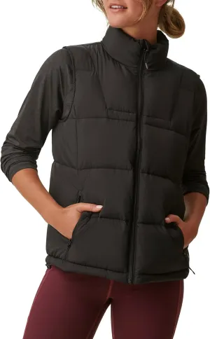 BASS OUTDOOR Womens Puffer Vest  Quilted Gilet with Front Zipper