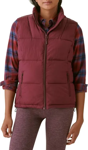 BASS OUTDOOR Womens Puffer Vest  Quilted Gilet with Front Zipper