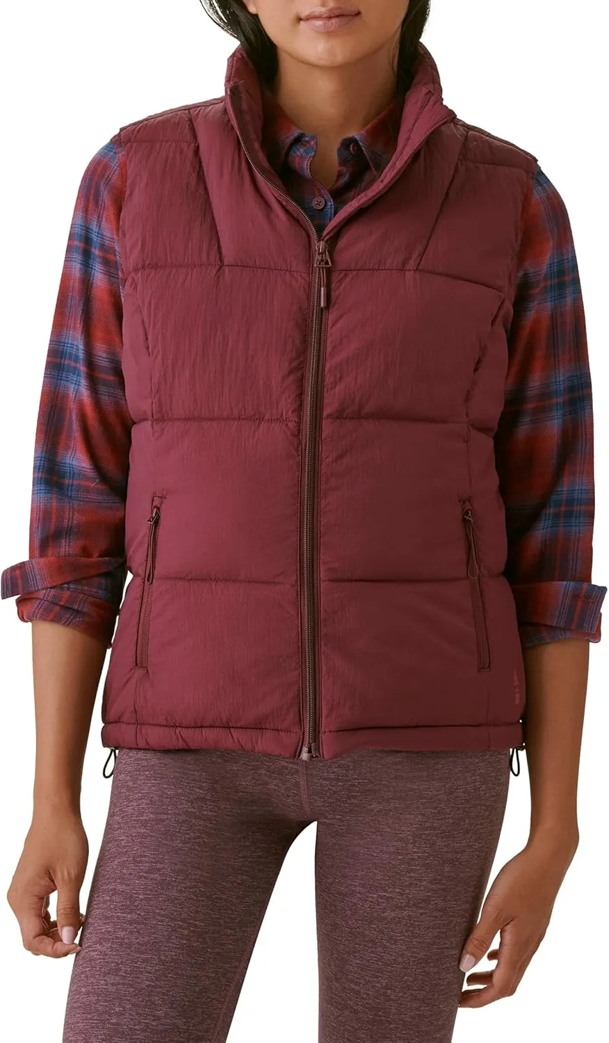 BASS OUTDOOR Womens Puffer Vest  Quilted Gilet with Front Zipper