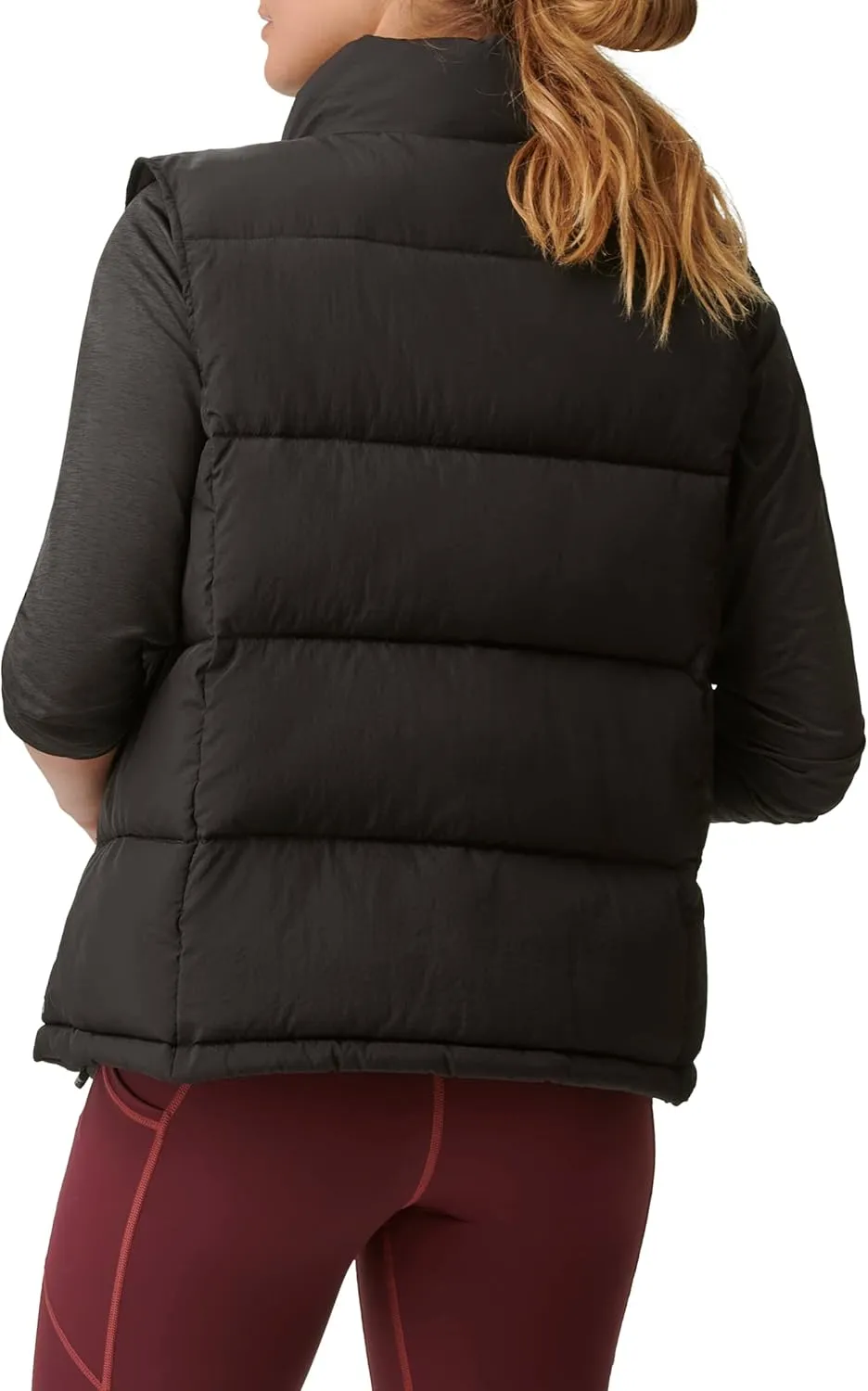 BASS OUTDOOR Womens Puffer Vest  Quilted Gilet with Front Zipper