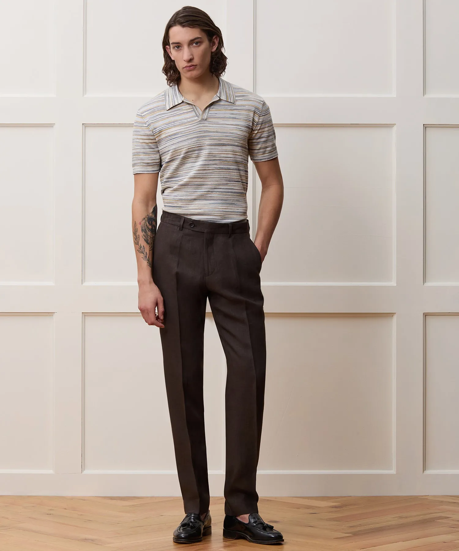 Cotton Space-Dyed Montauk Sweater Polo
