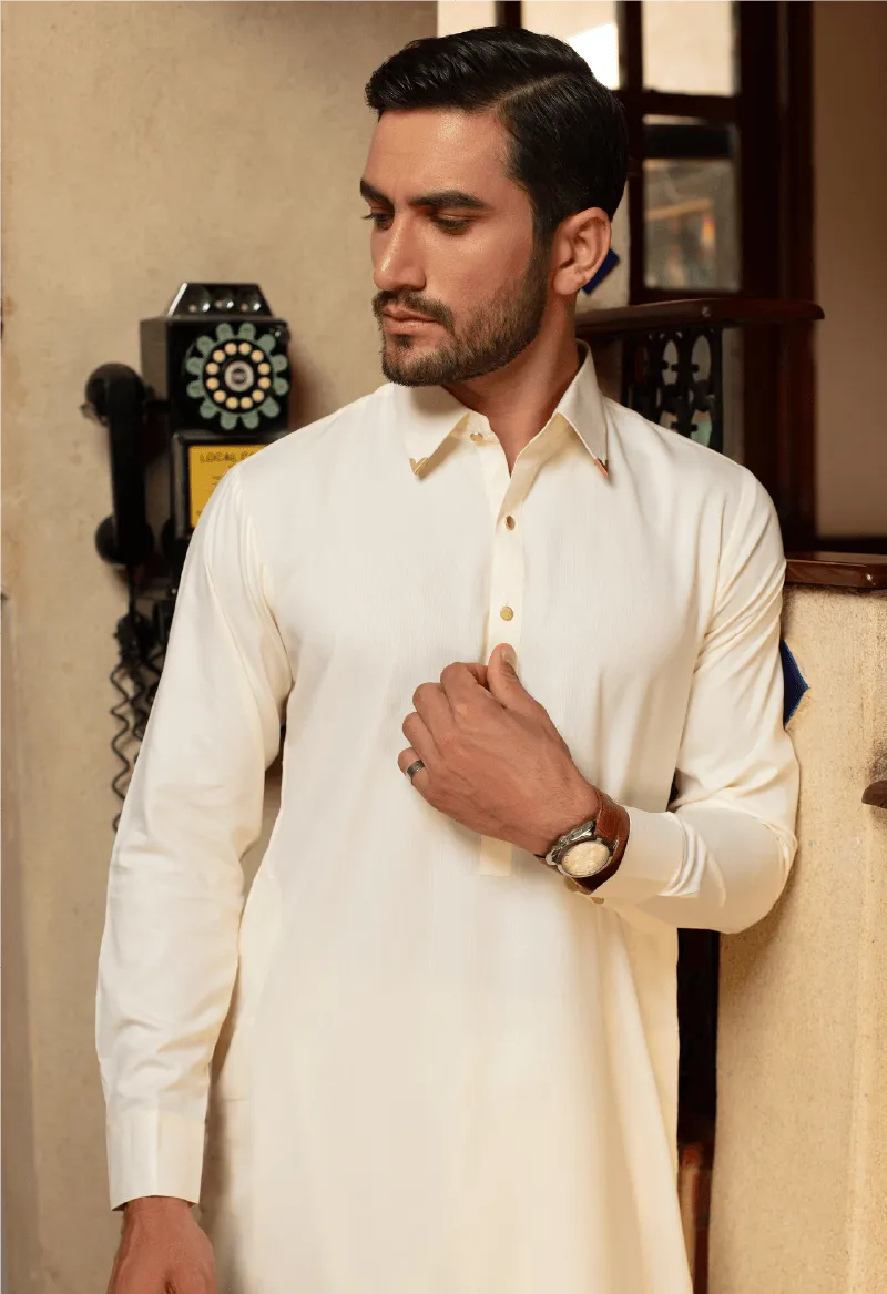 Creme Shirt collar - D082313SK