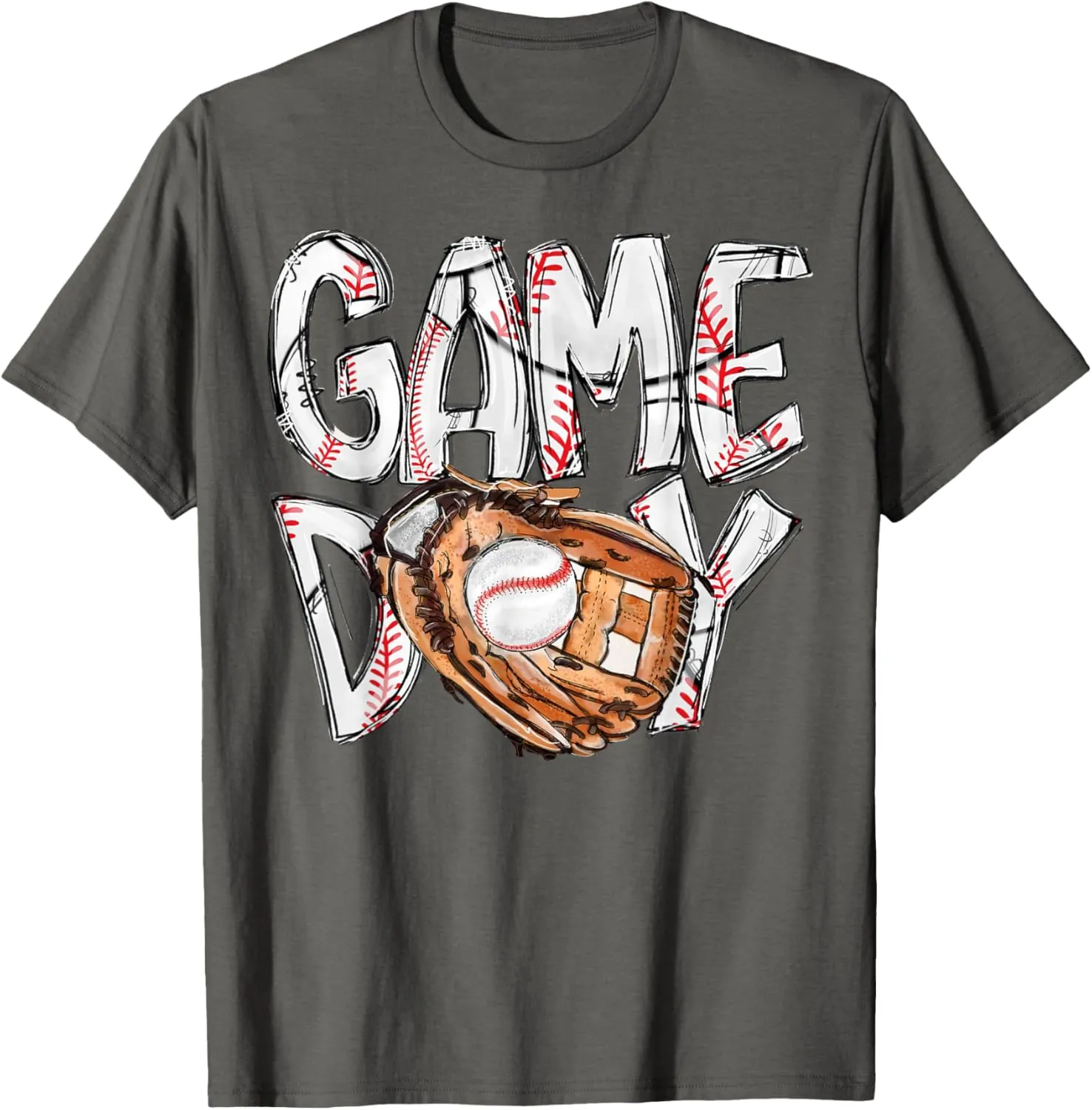 Cute Game Day Baseball Softball Heart Love Mom Life of Both T-Shirt