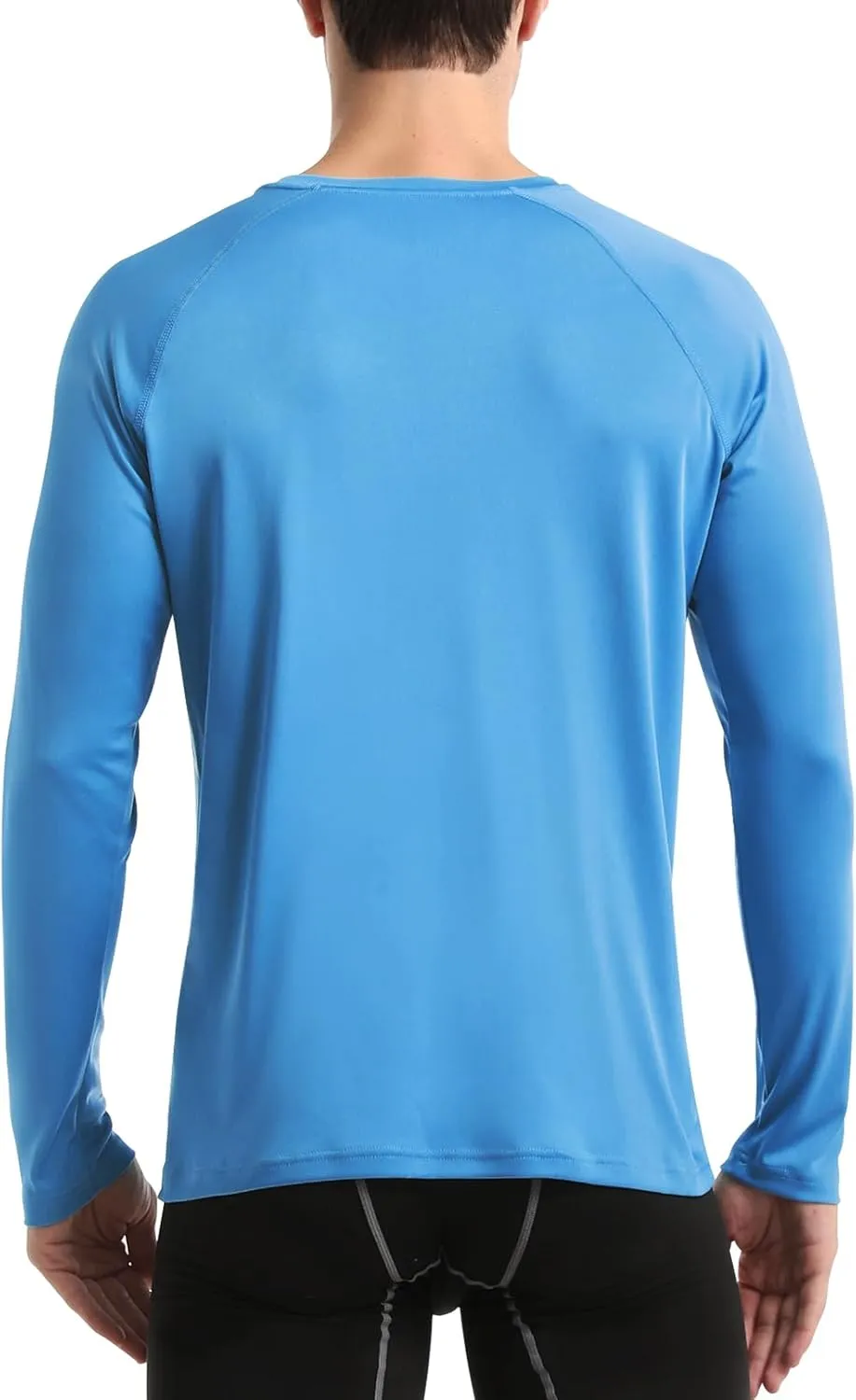 DAYOUNG Mens Zip Pullover UPF 50  Sun Protection Long Sleeve Hiking Fishing Outdoors Performance T-Shirt