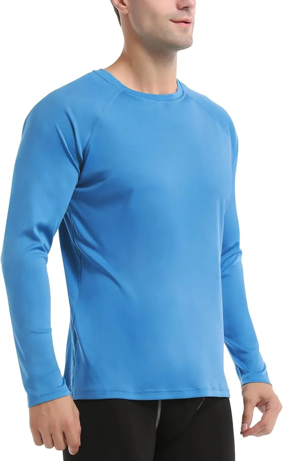 DAYOUNG Mens Zip Pullover UPF 50  Sun Protection Long Sleeve Hiking Fishing Outdoors Performance T-Shirt