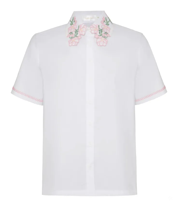 Embroidered Collar Shirt