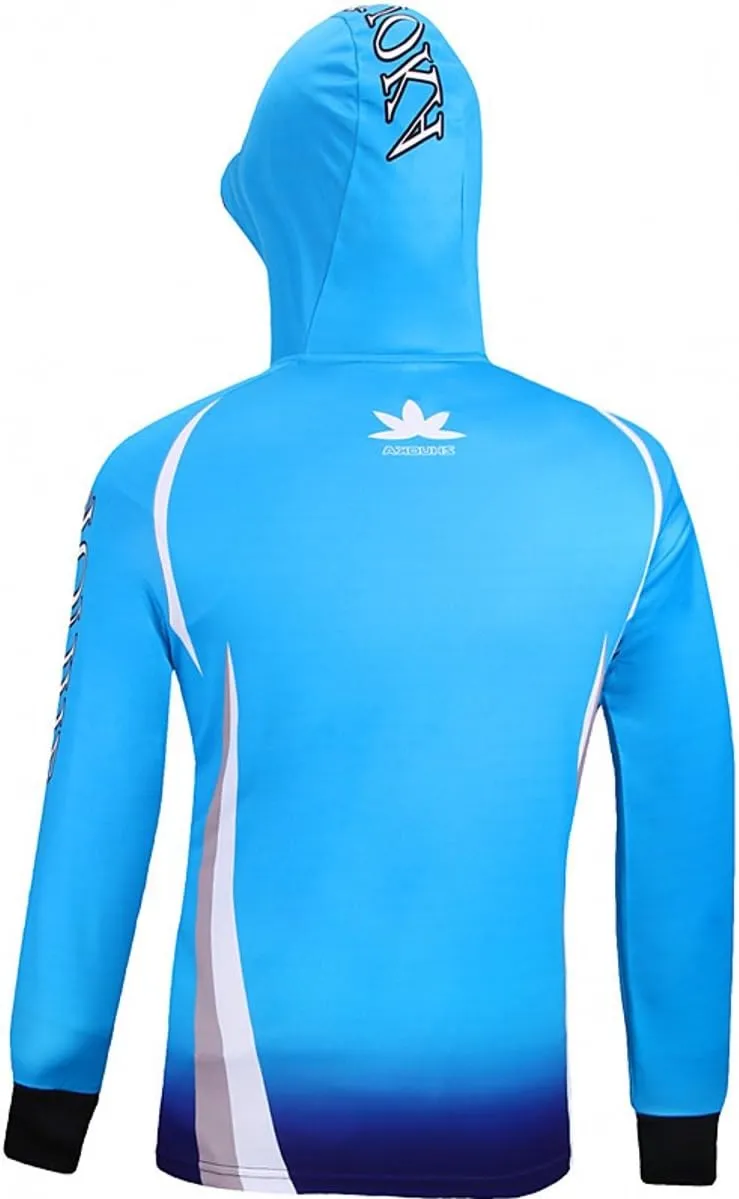 ESEL Men's Fishing Shirt Long Sleeve UPF 50 Sun uv Protection Microfiber Moisture Wicking Performance Quick Dry Hoodie