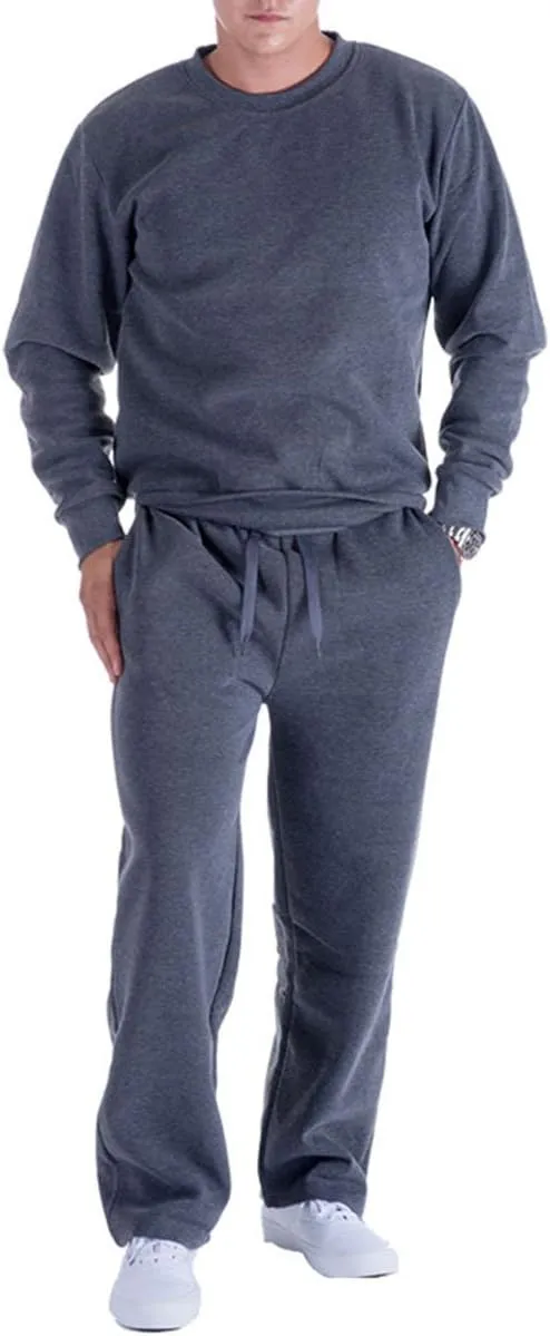 Facitisu Mens Active Fleece Athletic Sweatpant Basic Running Drawstring Workout Sweat Pants