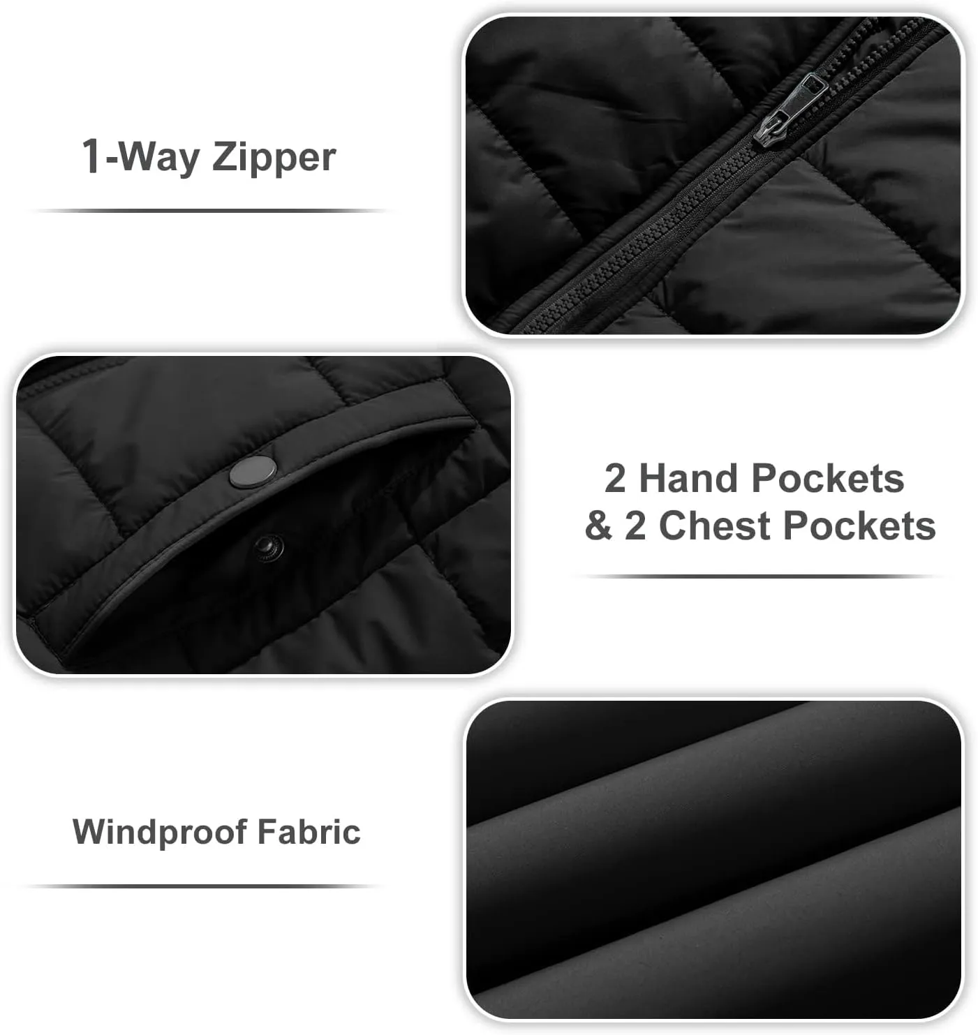FARVALUE Womens Water Resistant Winter Coat Thicken Puffer Jacket Warm Quilted Parka Padded Windbreaker with Removable Hood