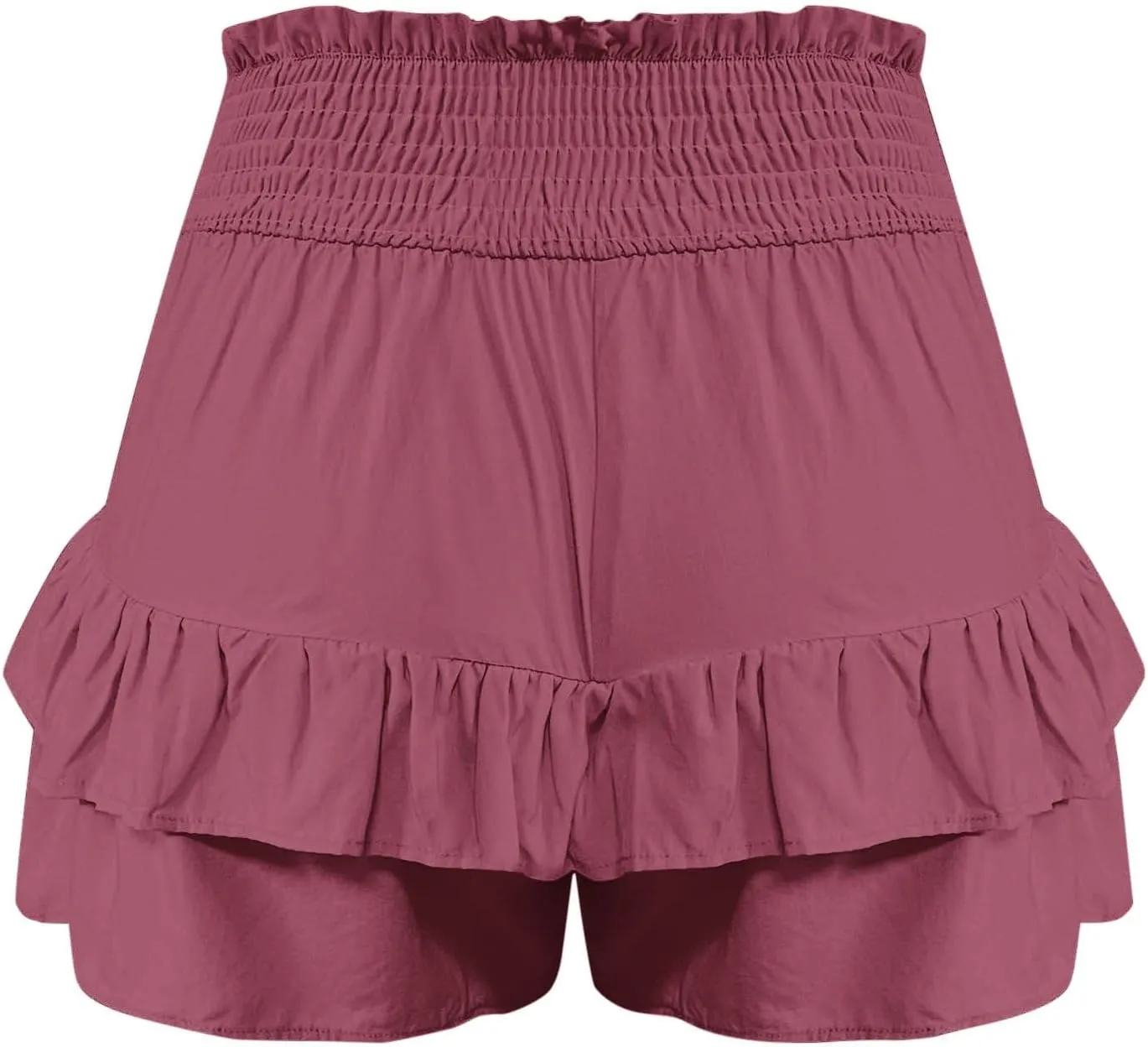 Flowy Shorts for Women Casual Boho Floral Skorts Ruffle Mini Skirts Tennis Skirts High Waisted Running Skorts