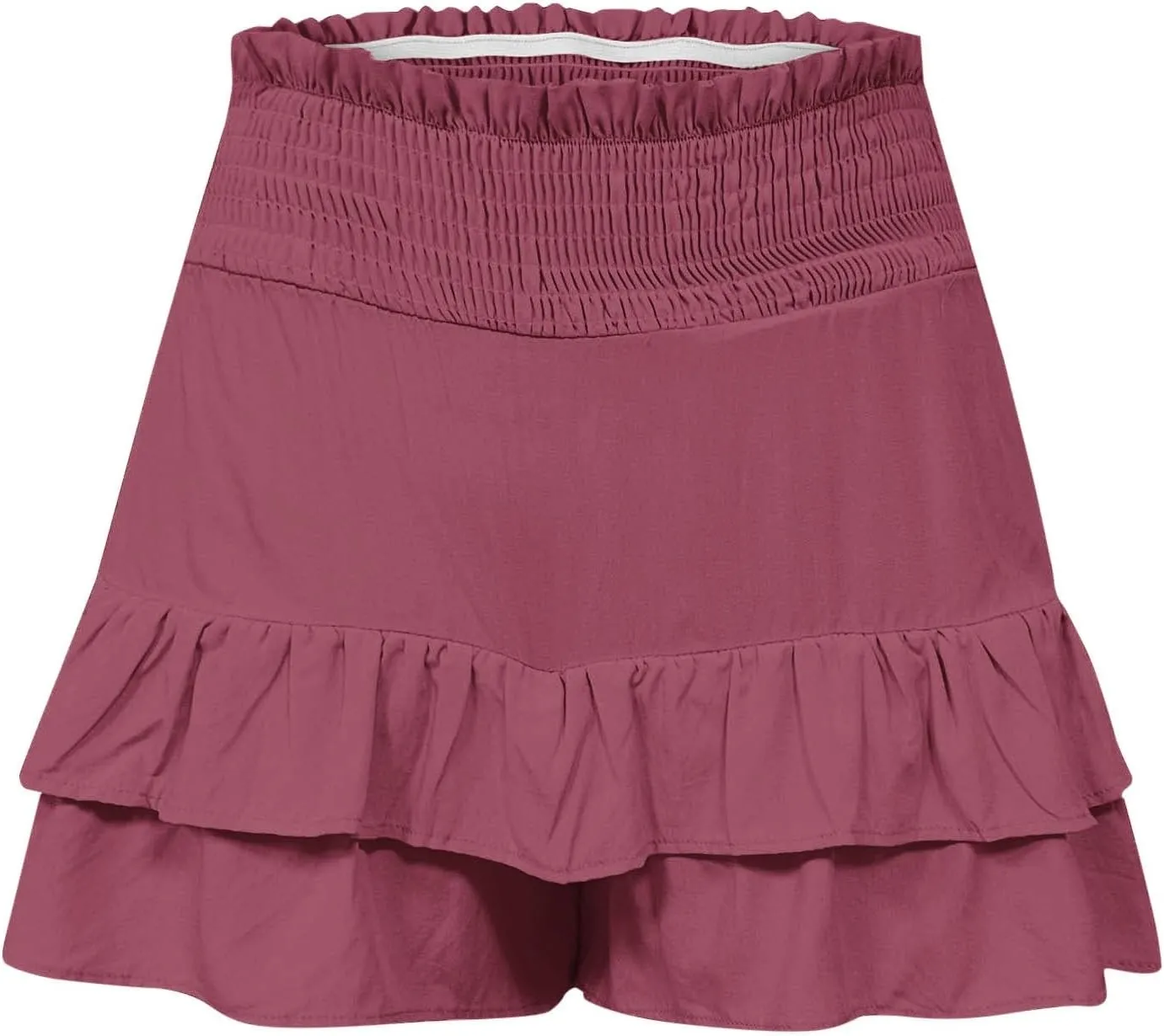 Flowy Shorts for Women Casual Boho Floral Skorts Ruffle Mini Skirts Tennis Skirts High Waisted Running Skorts