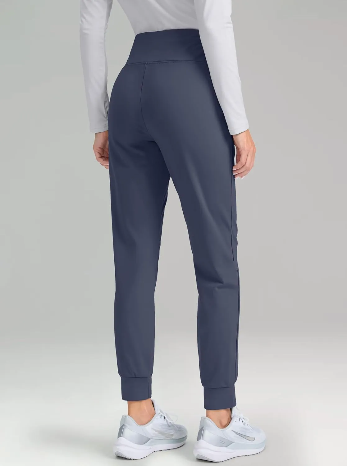 G Gradual Women's Fleece Lined Joggers High Waisted Water Resistant Thermal Hiking Pants Cold Weather Sweatpants with Pockets