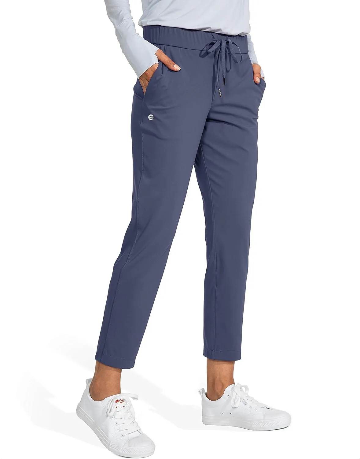 G Gradual Women's Pants with Deep Pockets 7/8 Stretch Ankle Sweatpants for Golf, Athletic, Lounge, Travel, Work