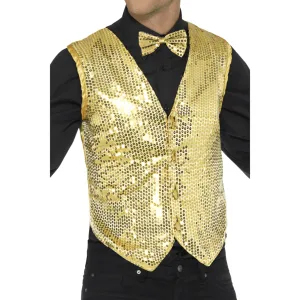 Gold Sequin Vest