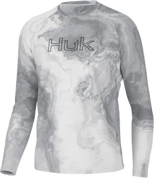 HUK Men's Pursuit Pattern Long Sleeve, Sun Protecting Fishing Shirt