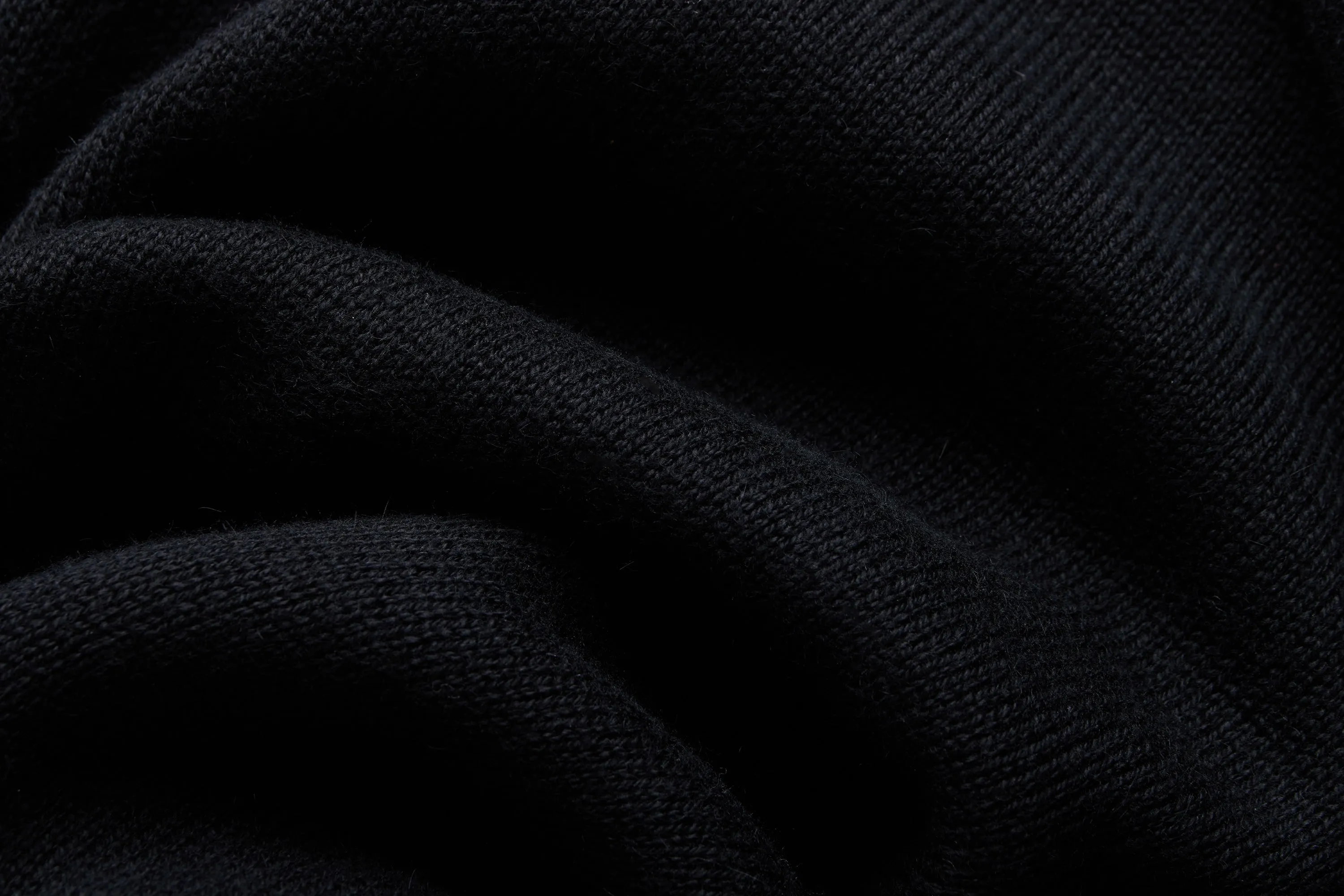 Knit Polo ~ Black Pima Cotton