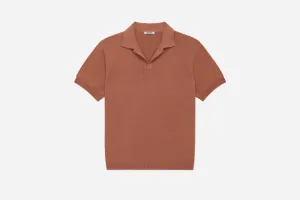 Knit Polo ~ Clay Pima Cotton