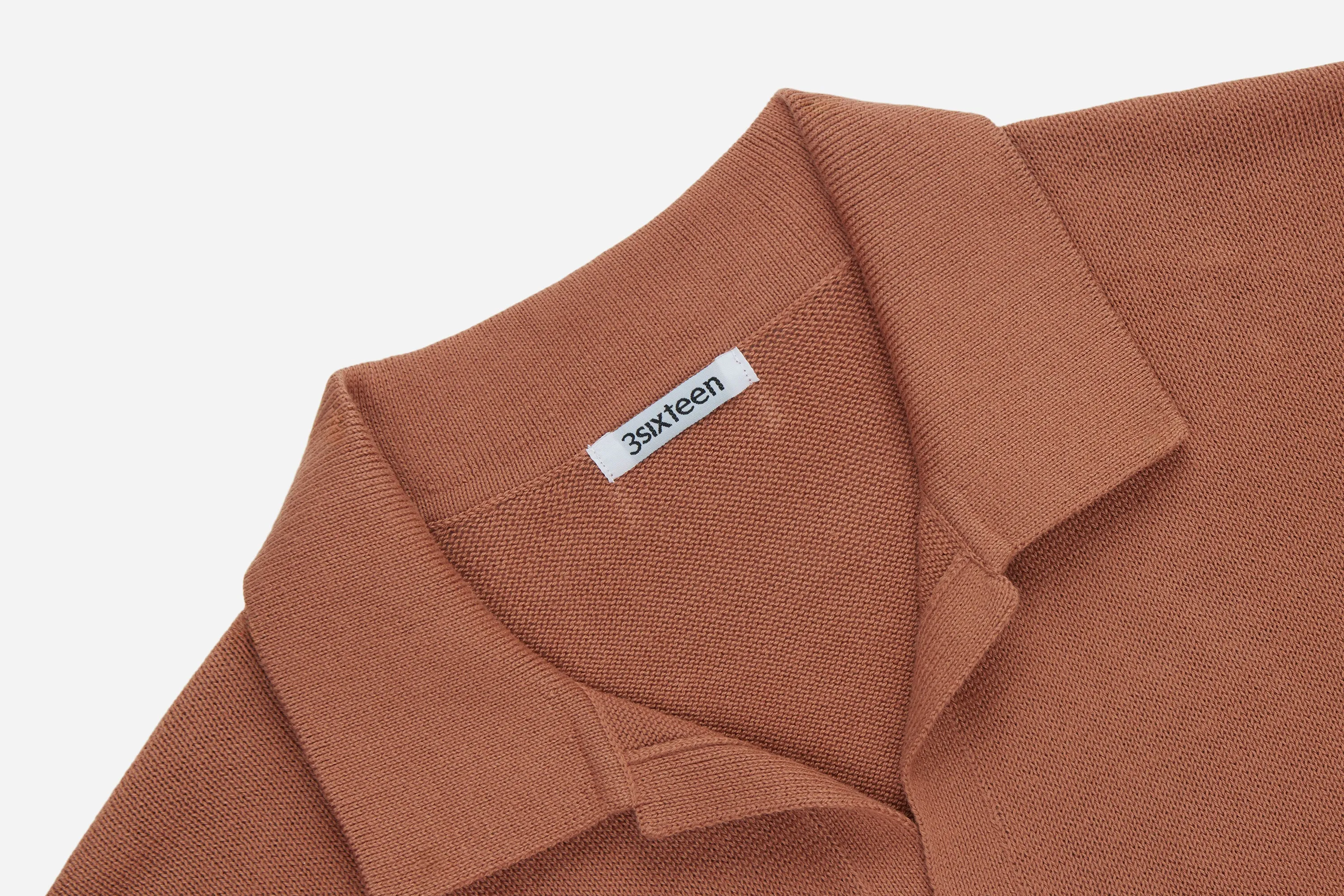 Knit Polo ~ Clay Pima Cotton