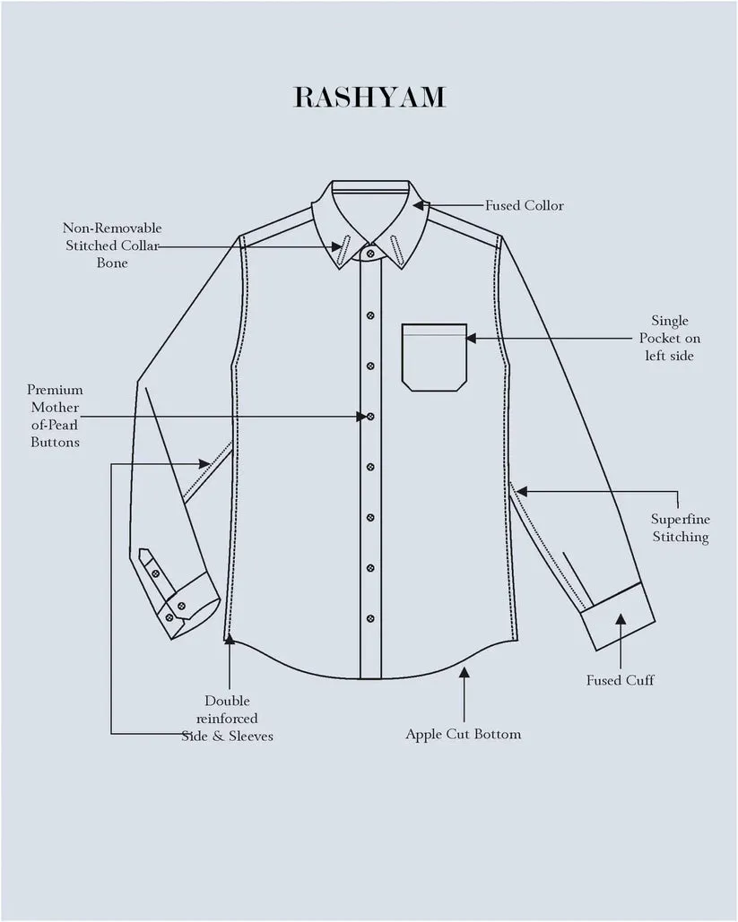 Lanciano Luxury Cotton Larith Designer Formal Shirt For Men