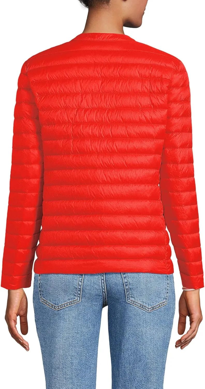 Lands' End Women's Wanderweight Collarless Down Jacket