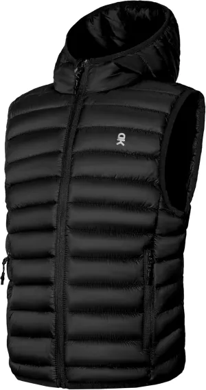 Little Donkey Andy Boys Winter Puffer Vest Packable Lightweight Faux Down Hooded Sleeveless Jacket 6-14 Years