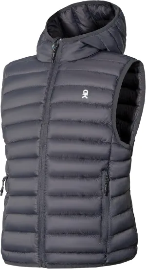 Little Donkey Andy Girls Winter Puffer Vest Packable Lightweight Faux-Down Hooded Sleeveless Jacket 6-14 Years