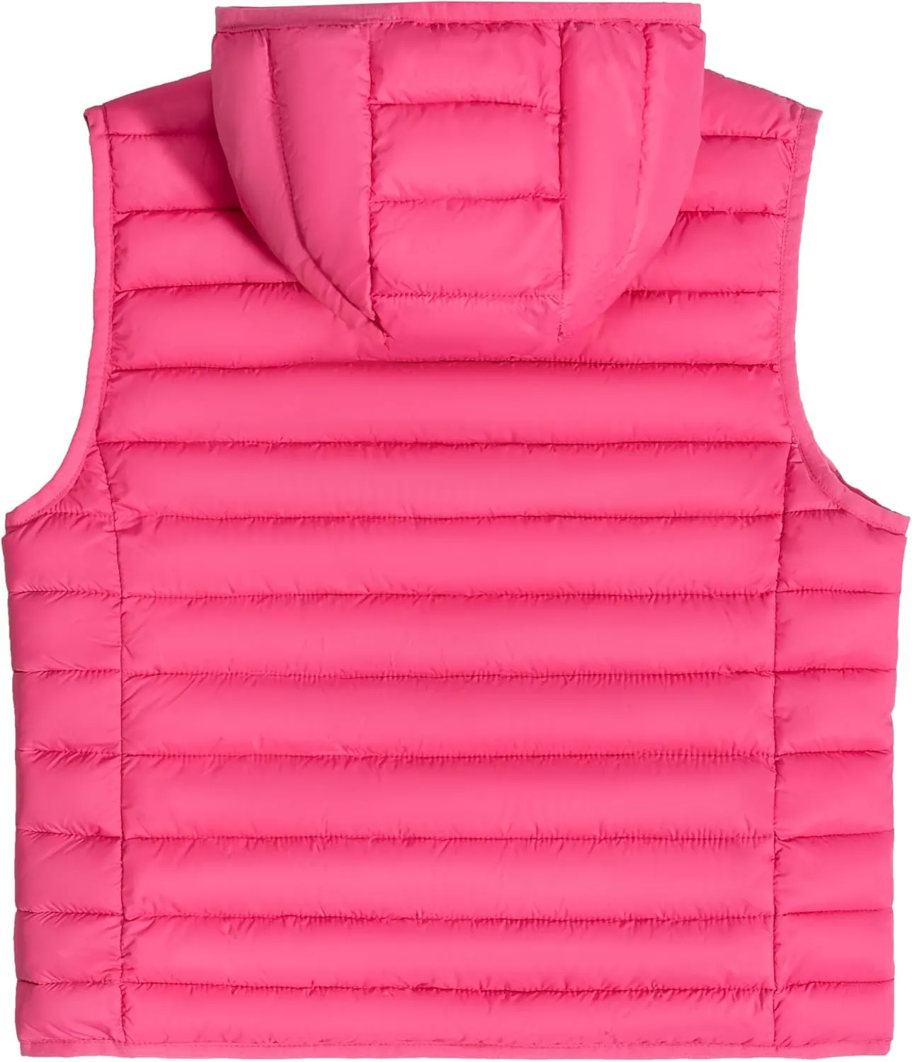 Little Donkey Andy Girls Winter Puffer Vest Packable Lightweight Faux-Down Hooded Sleeveless Jacket 6-14 Years
