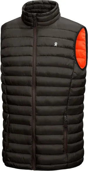 Little Donkey Andy Men's Lightweight Warm Puffer Vest Outdoor Sleeveless Jacket for Golf Hiking Casual Travel