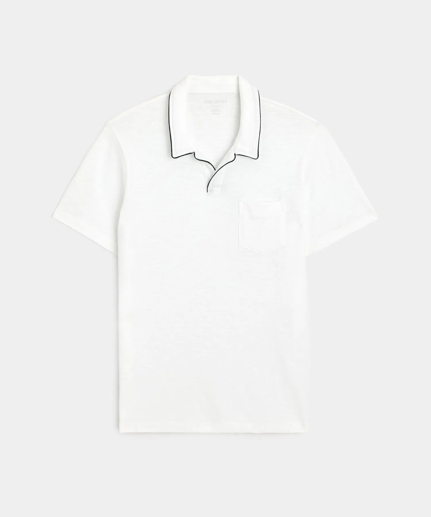 Made in L.A. Tipped Montauk Polo in White