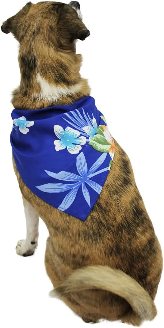 Matchable Family Hawaiian Luau Men Women Girl Boy Clothes in Hibiscus Blue