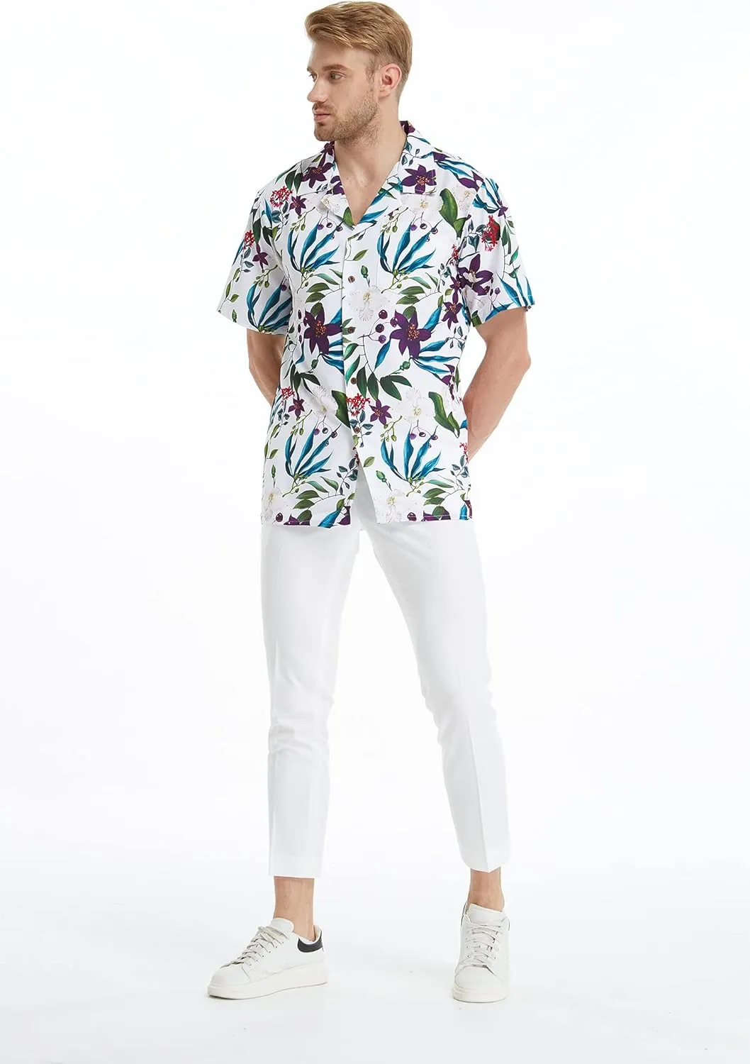 Matchable Family Hawaiian Luau Men Women Girl Boy Clothes in Purple Orchid