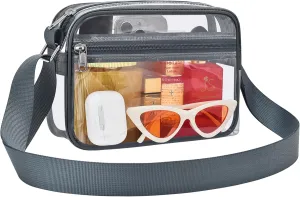MAY TREE Clear Bag for Stadium Events Clear Messenger Bag Suitable for Concert Outfits and Sports Events