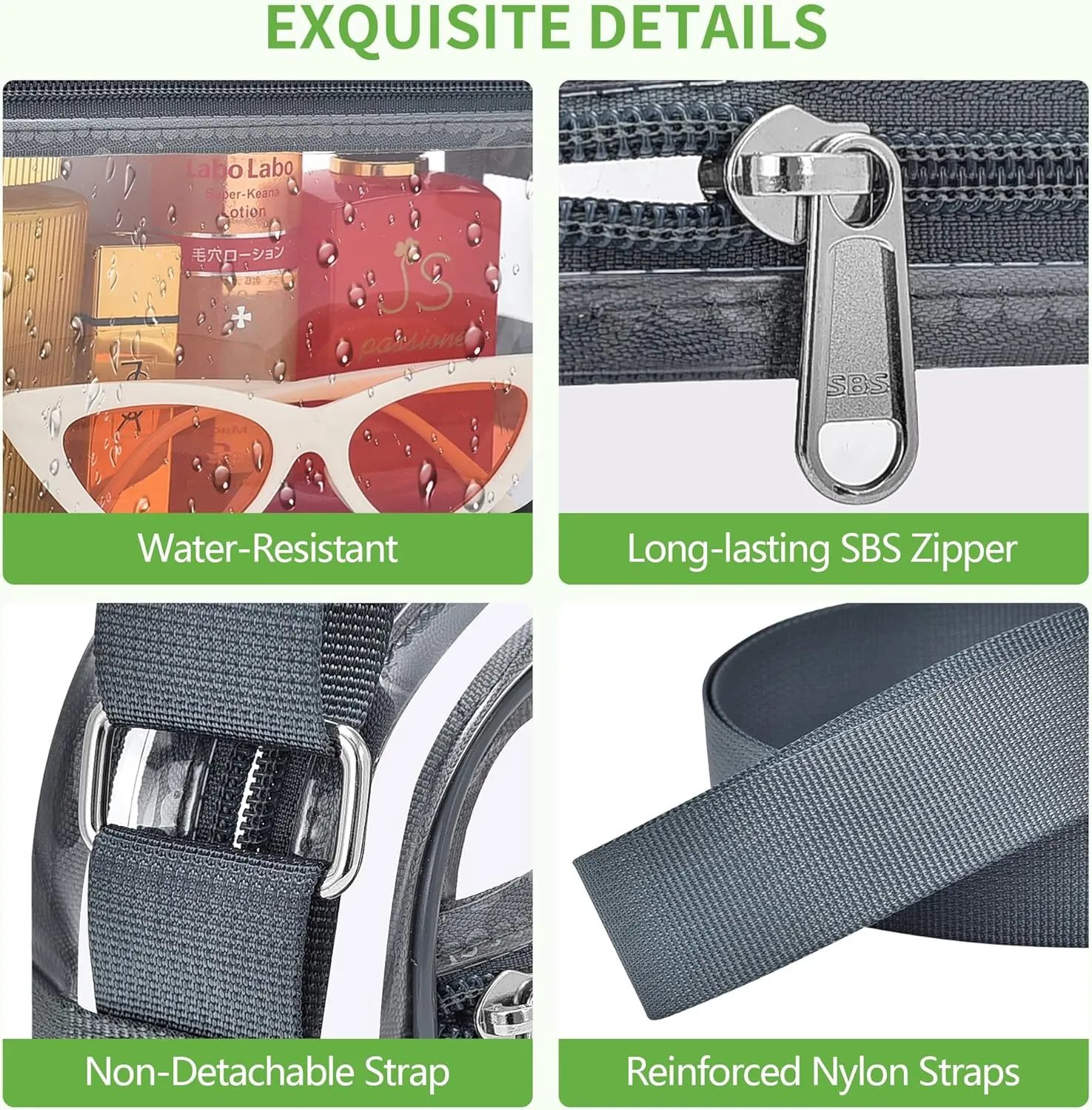 MAY TREE Clear Bag for Stadium Events Clear Messenger Bag Suitable for Concert Outfits and Sports Events