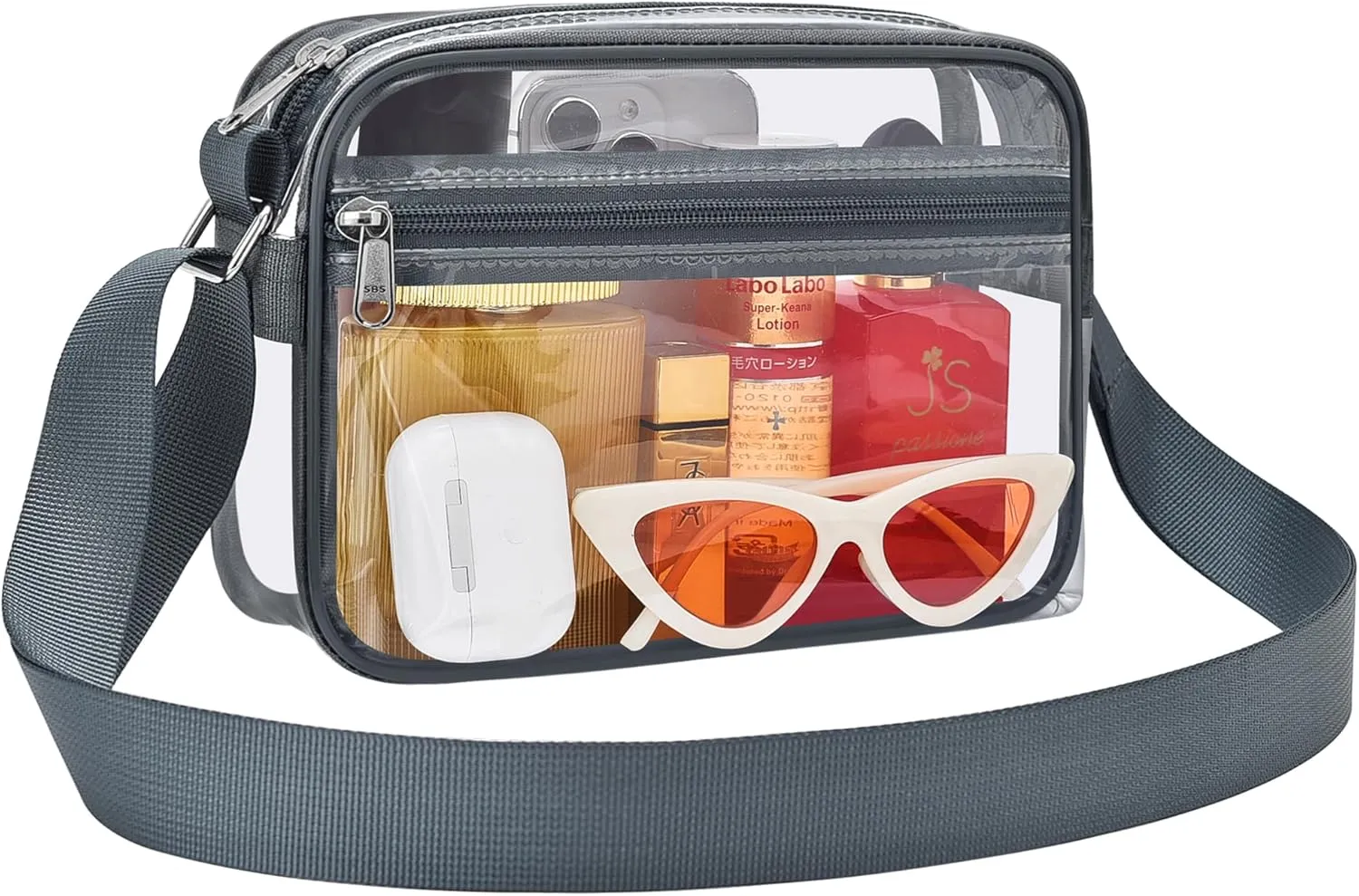 MAY TREE Clear Bag for Stadium Events Clear Messenger Bag Suitable for Concert Outfits and Sports Events