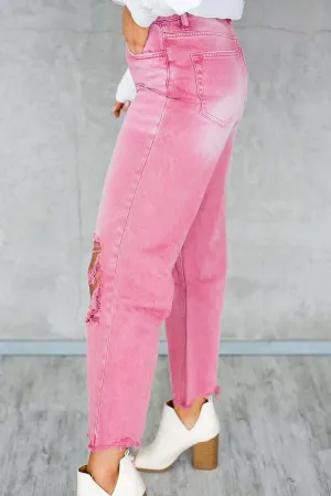 Melliflo Ripped Flare Jeans for Women High Waist Baggy Wide Leg Denim Pants Casual Distressed Trousers with Pockets