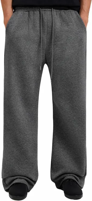 Men's Baggy Sweatpants Wide Leg Lounge Sweat Pants with Pockets