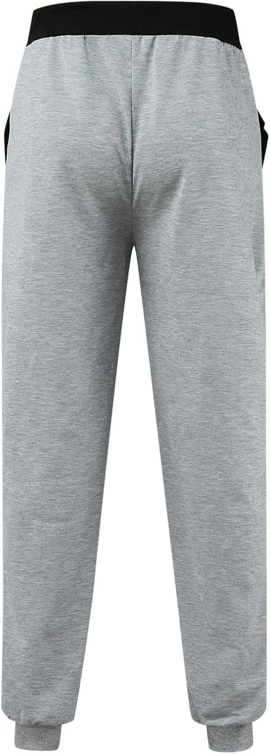 Men's Casual Joggers Pants, Cotton Drawstring Chino Cargo Pants, Hiking Outdoor Twill Track Jogging Sweatpants Pants