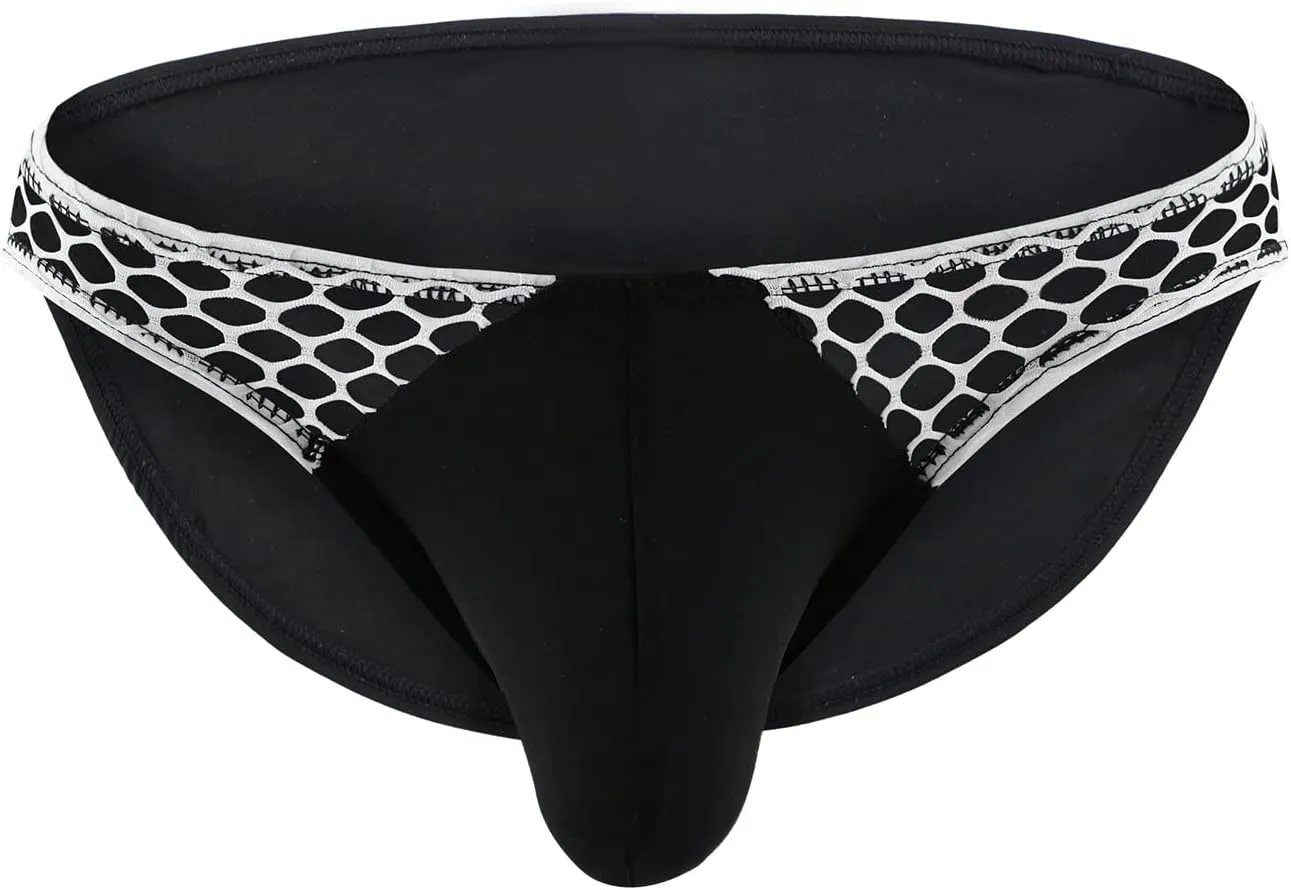 Mens Sexy Low Waist Underpant Lace Triangular Solid Color Fashion Underwear Short Spring Short Men's Briefs
