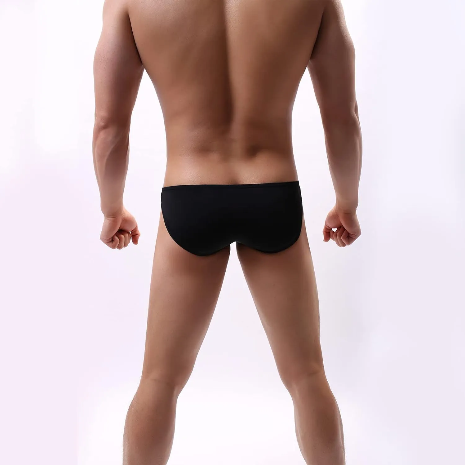 Mens Sexy Low Waist Underpant Lace Triangular Solid Color Fashion Underwear Short Spring Short Men's Briefs