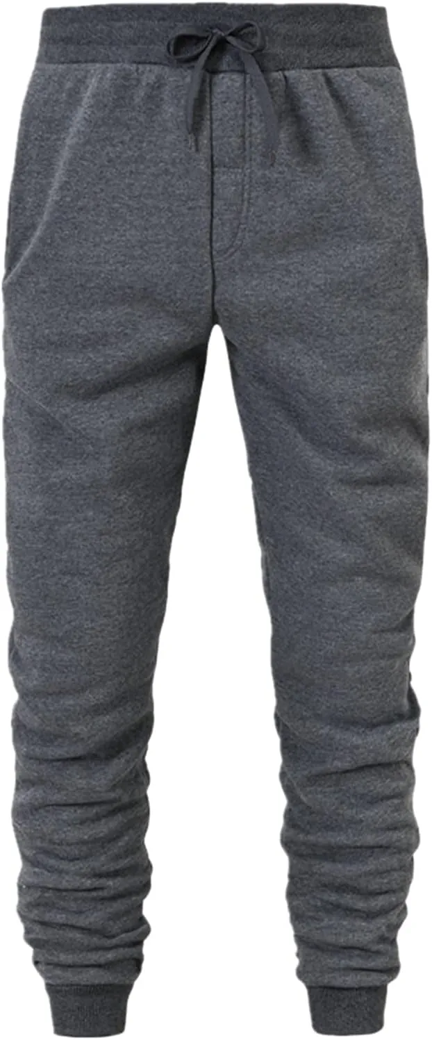 Mens Sweatpant Athletic Tapered Jogger Casual Workout Running Lightweight Bodybuilding Pants Slim Fit Trousers with Pockets