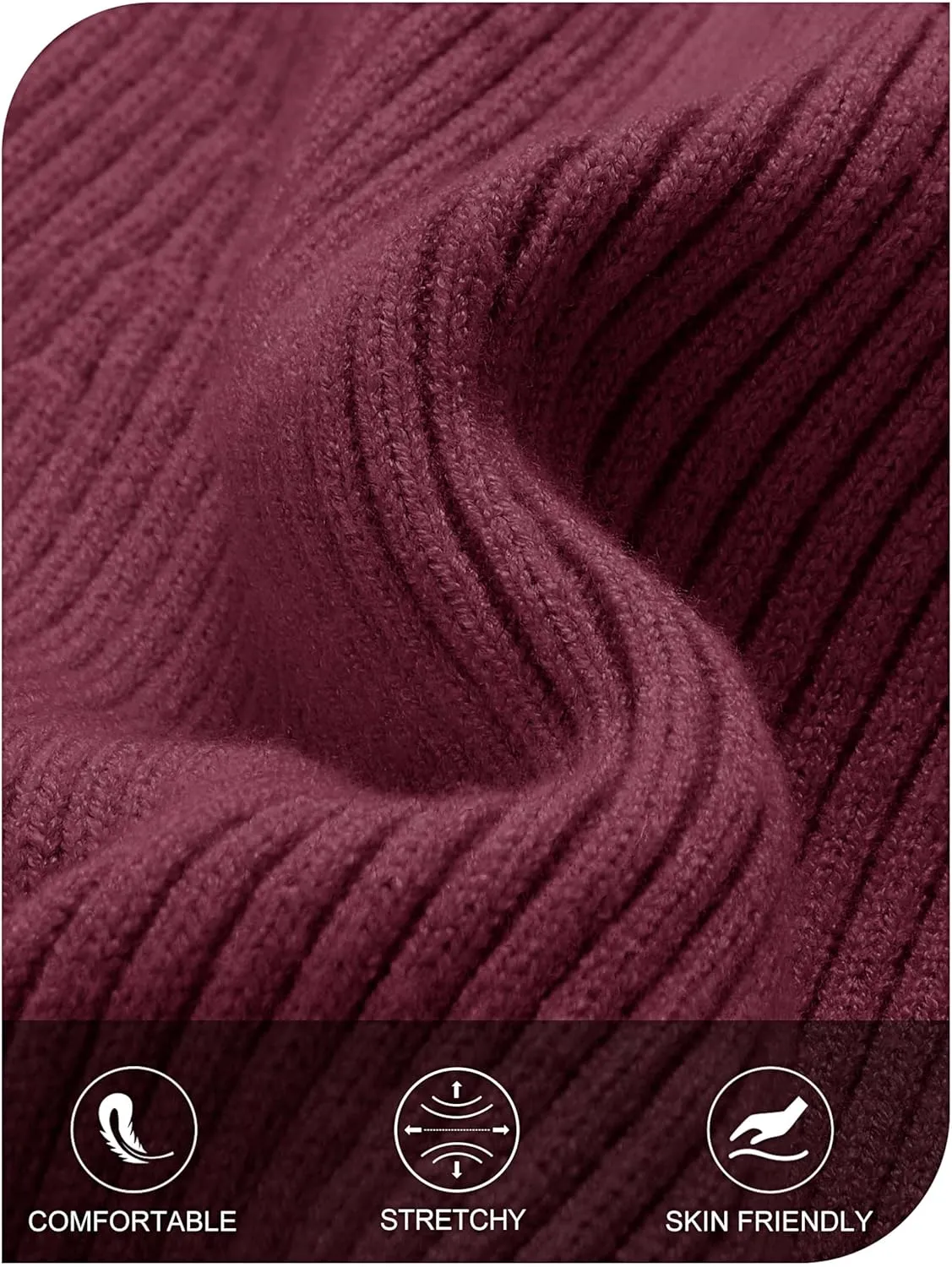 MEROKEETY Women's 2025 Fall Long Sleeve Sweater Dress Turtleneck Ribbed Knit Bodycon Short Mini Dresses