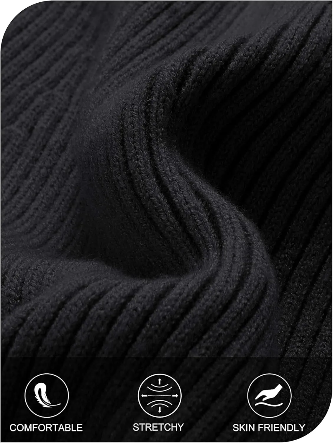 MEROKEETY Women's 2025 Fall Long Sleeve Sweater Dress Turtleneck Ribbed Knit Bodycon Short Mini Dresses