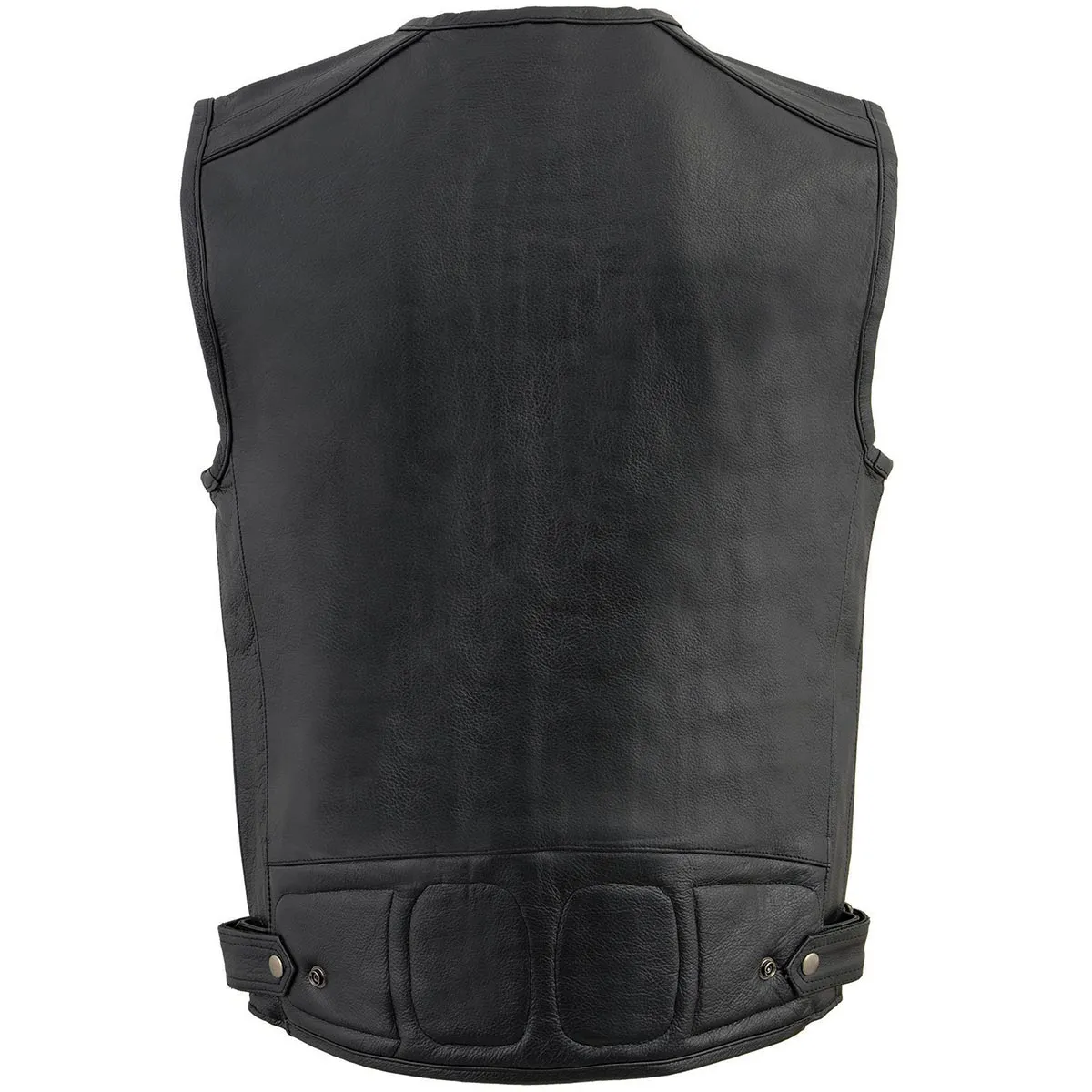 Milwaukee Leather MLM3580 Men's Black Super Utility-Multi Pocket Vest Motorcycle Biker Leather Vest